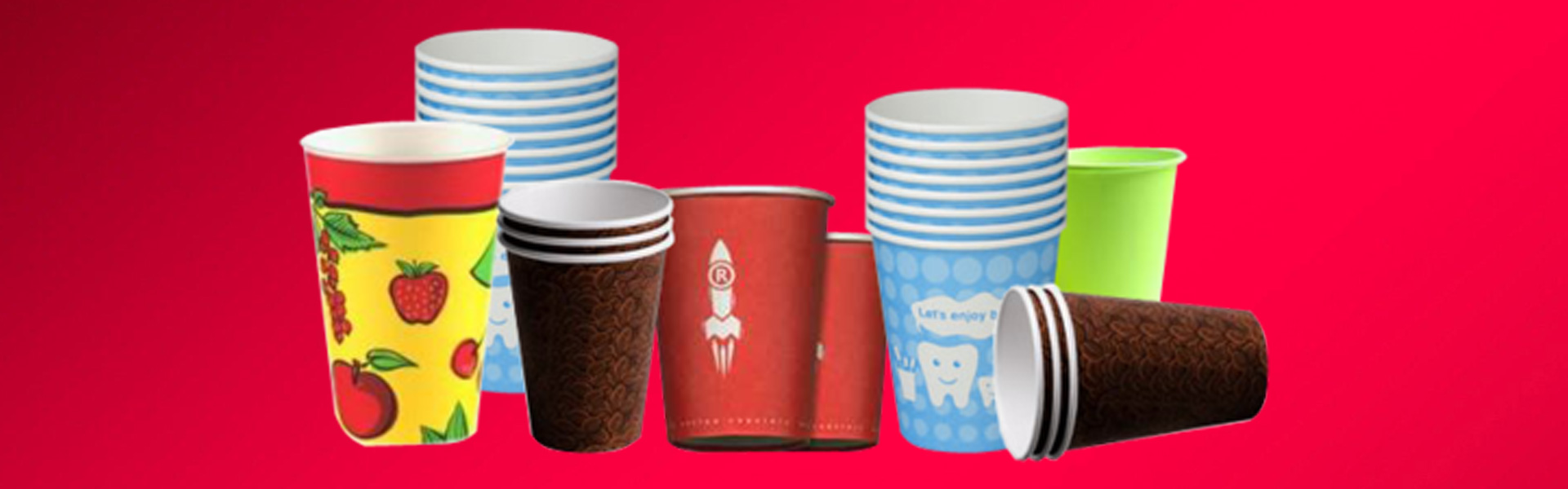 Paper Products - Disposable Tea Cups and Glass